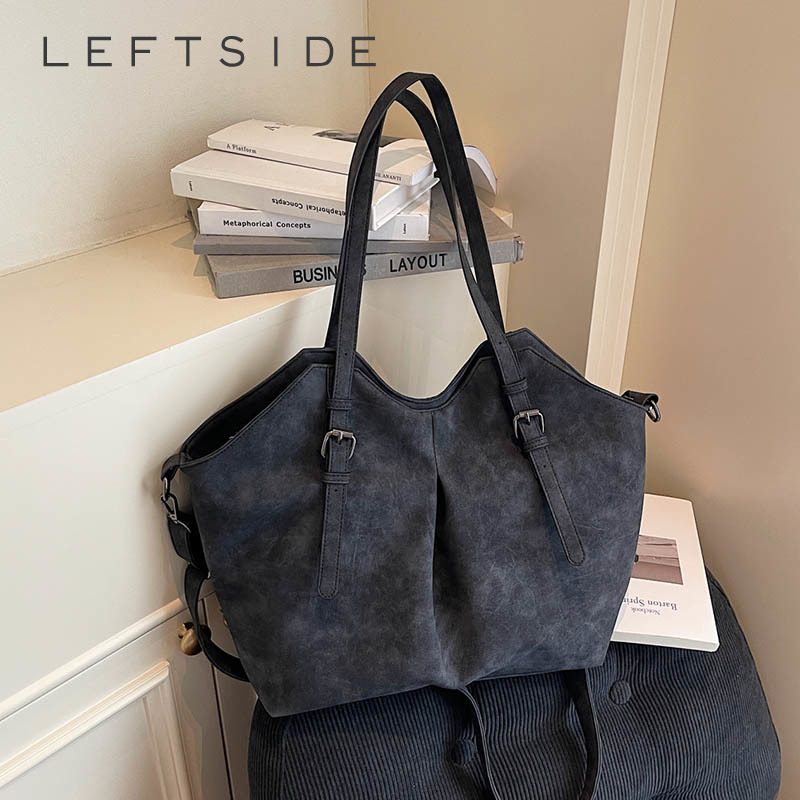 Women Bags Trend 2025 - LEFTSIDE Damen-Umhängetasche aus PU-Leder mit hoher