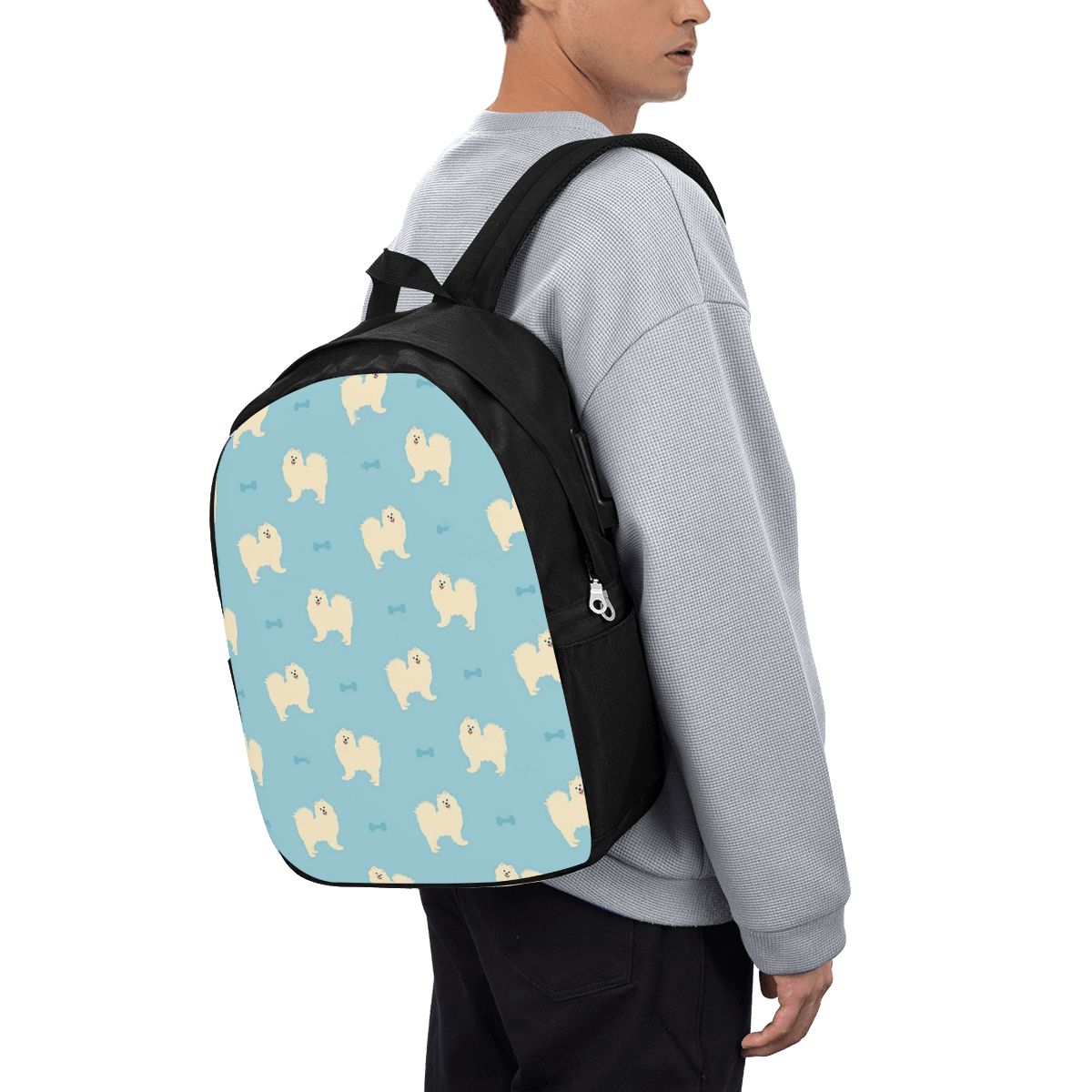 Women'S Bags Travel - Samojeden-Hunde-Rucksack, Reisetasche für Notebooks, Computer, College-Studenten,