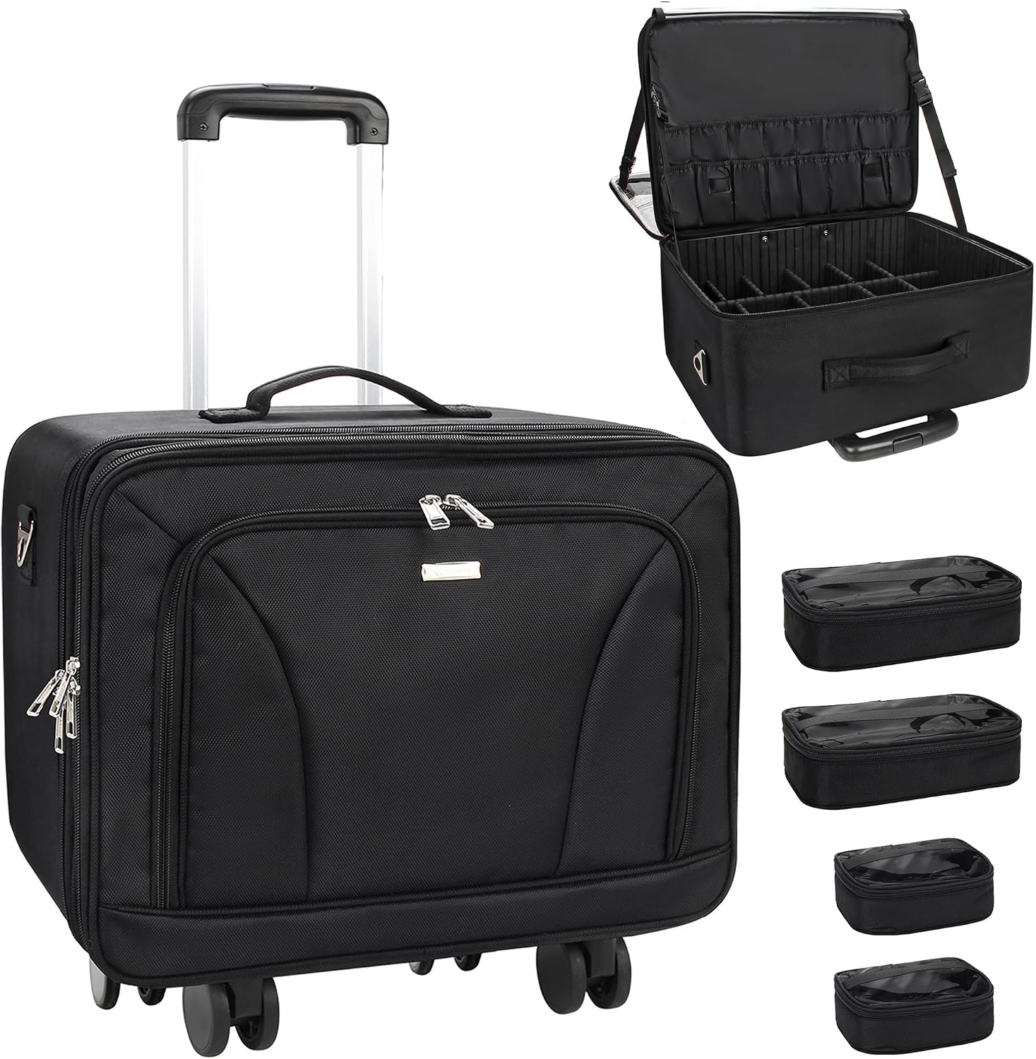 Women'S Bags Travel - Extragroßer Rollender Make-up-Reisekoffer mit 360°-Drehfunktion °