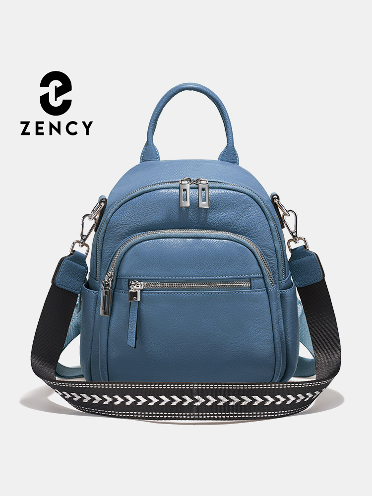 Women'S Work Bags Designer - Zency Kleiner Rucksack aus echtem Leder,