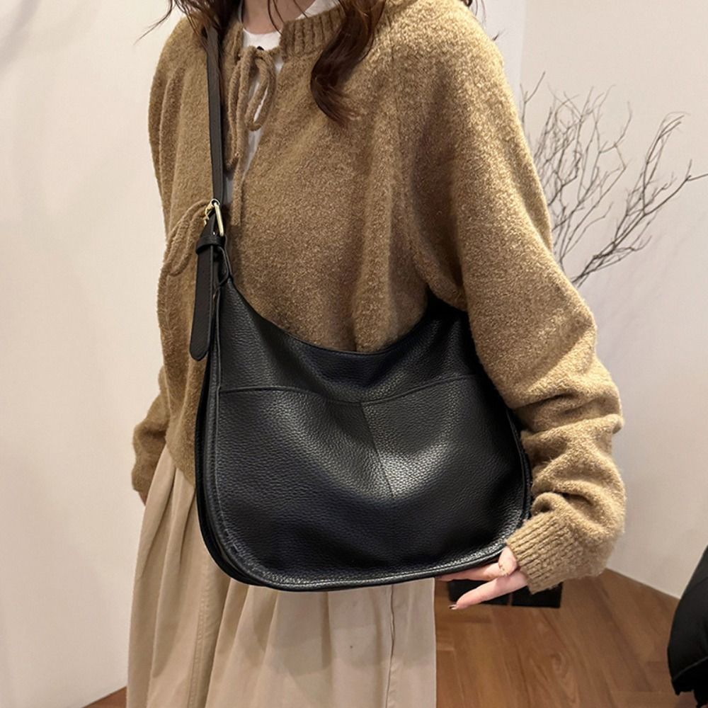 Women'S Work Bags Designer - PU-Leder Tragetaschen Schwarz Kaffee Khaki Große