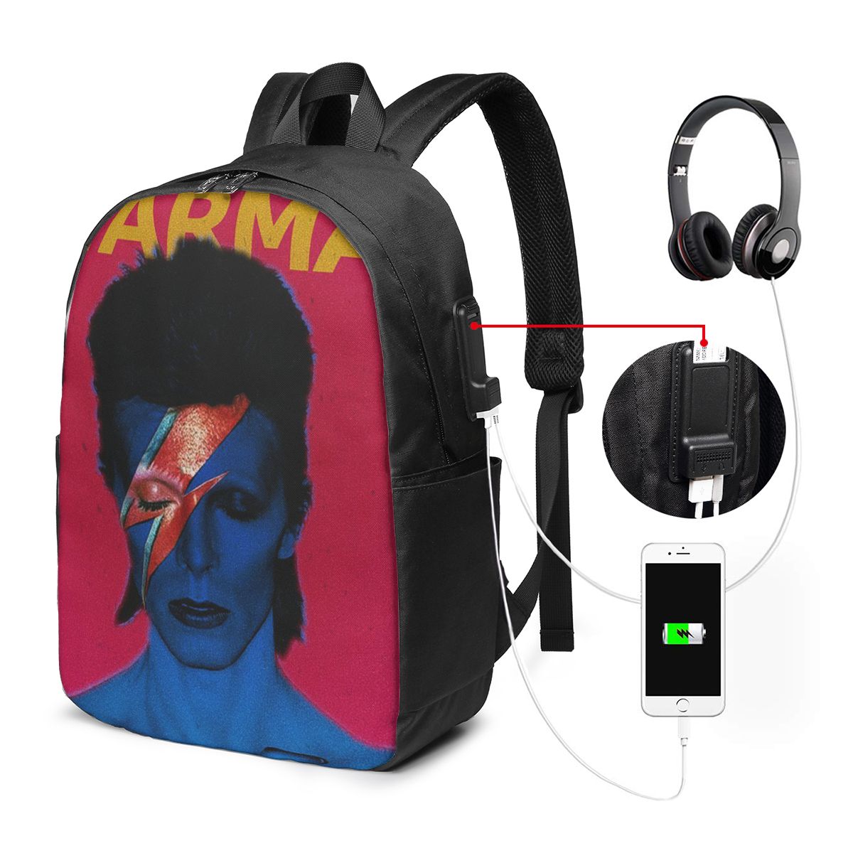 Women'S Bags Travel - Davids Bowied Rucksack, Reisetasche für Notebooks,