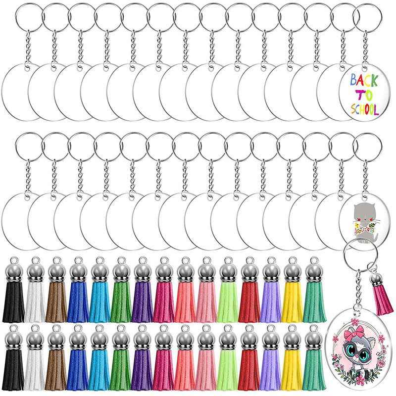 30Sets DIY Acryl Klare Scheibe – Circle Round Bag Bewertung und Preis