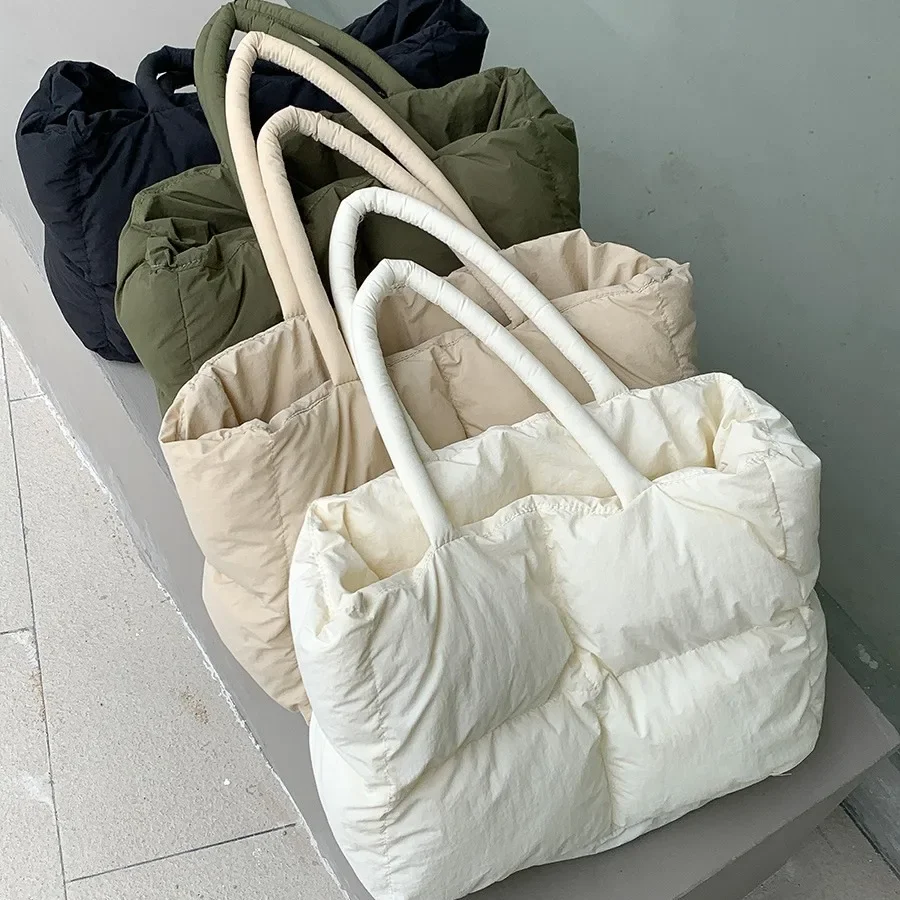 Baumwolle gepolsterte Tragetas – Women Bags Low Price Bewertung und Preis