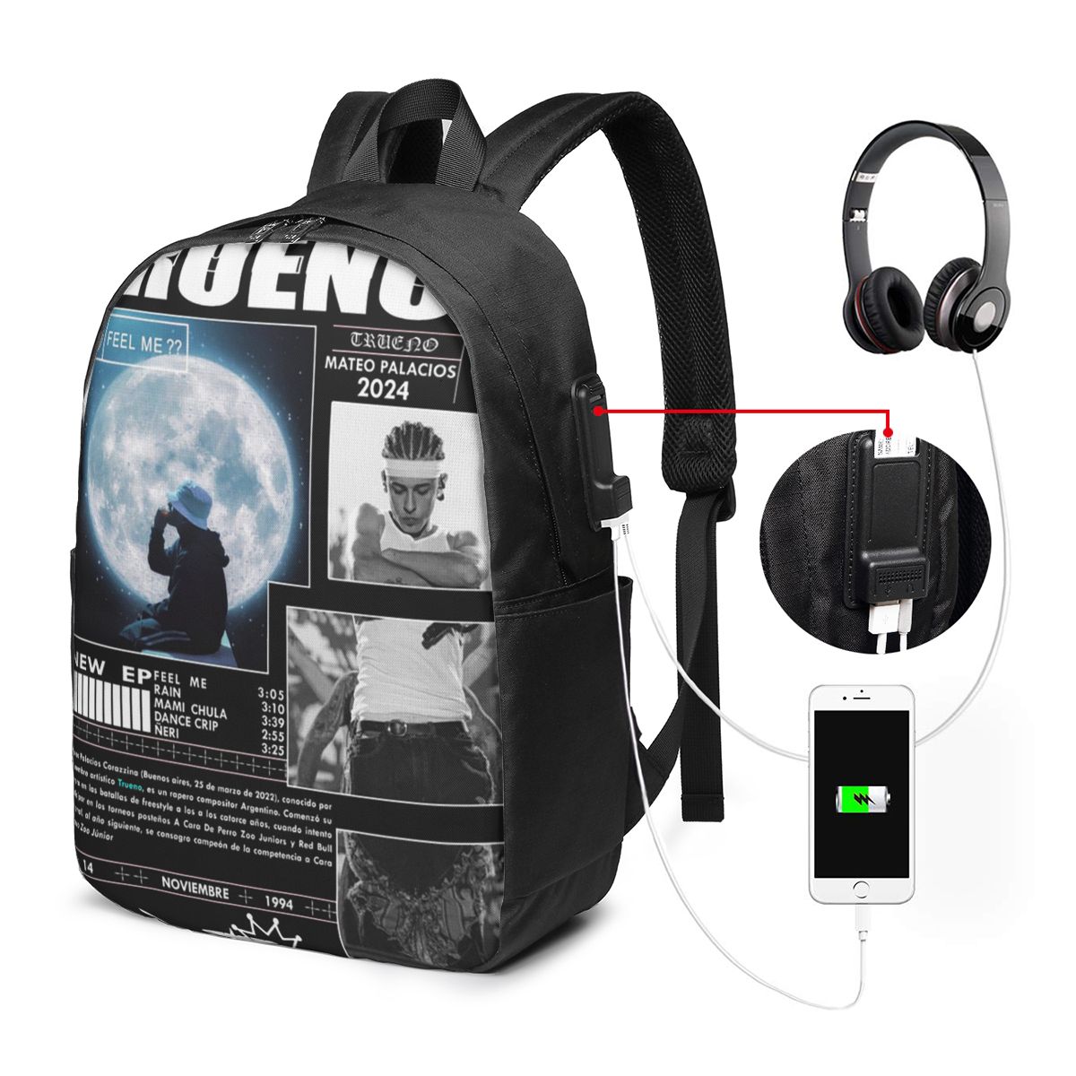 Lustiger Trueno Hip-Hop-Rapper – Women'S Bags Travel Bewertung und Preis