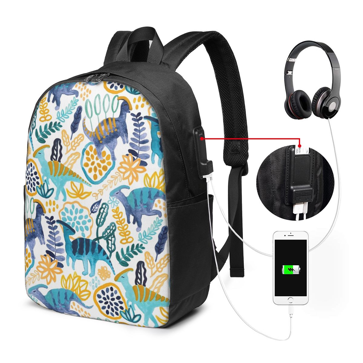 Gouache Parasaurolophuses Ruck – Women'S Bags Travel Bewertung und Preis